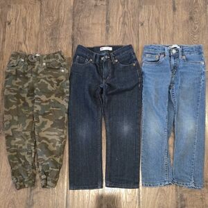 Levi's Kids Camo and Denim Jeans Trio